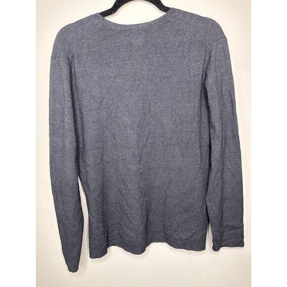 Chicos Sweater Womens 3 (XL 16) Gray Rayon V Neck Long Sleeve Luxe Knit - Picture 6 of 14